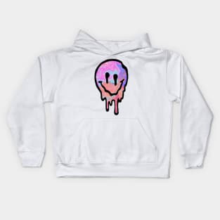 Drippy Smiley Face Kids Hoodie